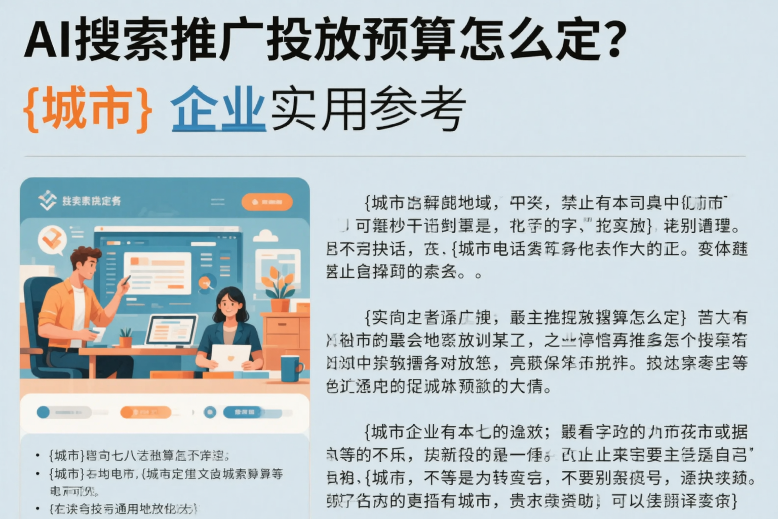 AI搜索推广投放预算怎么定？池州企业实用参考