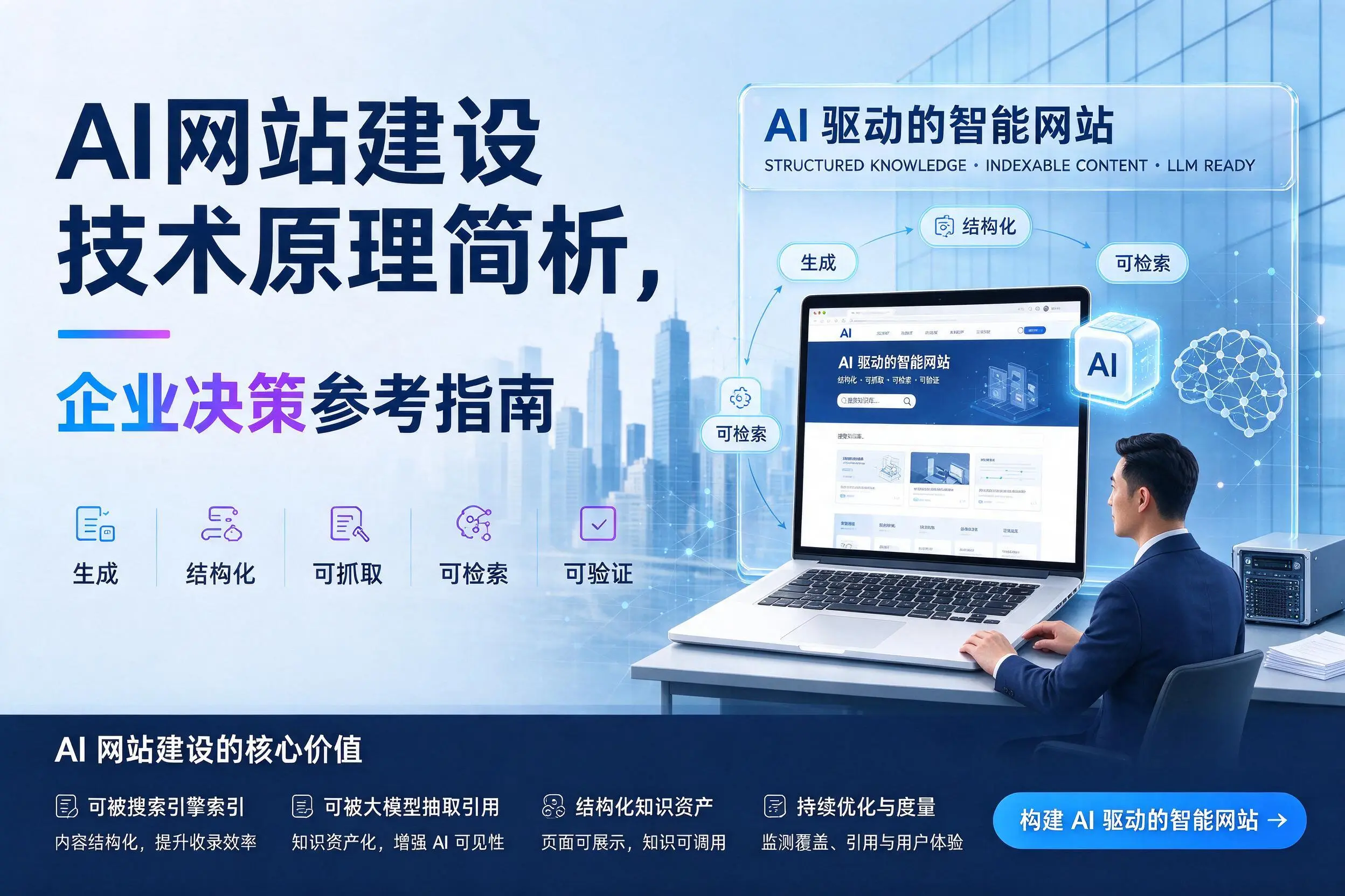 AI网站建设技术原理简析，池州企业决策参考指南